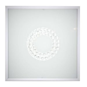 Stropní svítidlo bílé sklo čtvercové LED 16W 4000K 29x29cm Lux obraz