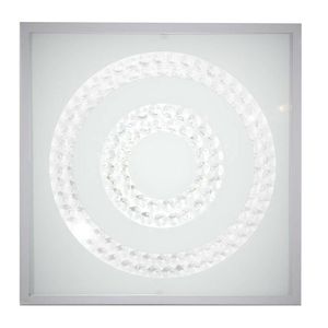 Stropní svítidlo Lux Plafon 16W LED 6500K saténové dvojité prstence obraz