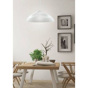 Závěsná lampa bílá skleněná 30cm Monti obraz