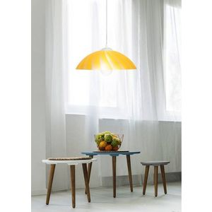 Stropní lampa závěsná kamila e27 žlutá obraz