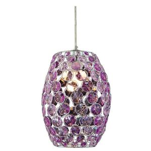 Fialová závěsná stropní lampa Corn E27 obraz