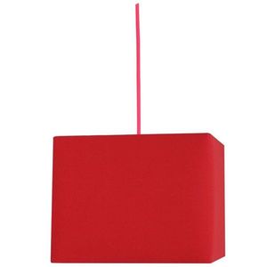 Závěsná stropní lampa 1X60W E27 červená BASIC obraz