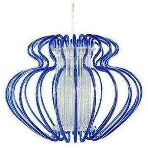 Závěsná stropní lampa 1X60W E27 modrá IMPERIA obraz