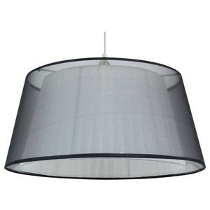 Závěsná lampa 1xE27 45cm černá CHARLIE obraz