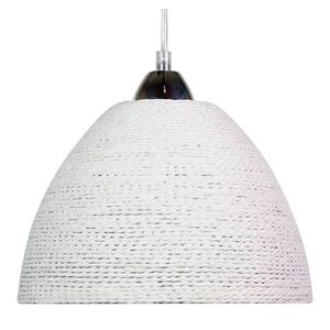 Závěsná lampa z bílého copu obraz