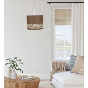 Závěsná stropní lampa 1X60W hnědá ARABESCA obraz