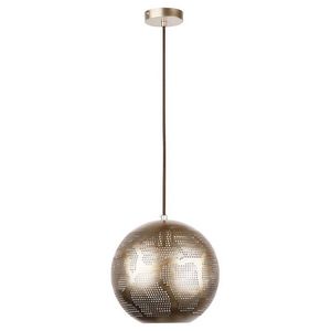 Závěsná stropní lampa Sphinx ball E27 prolamovaná světle hnědá obraz