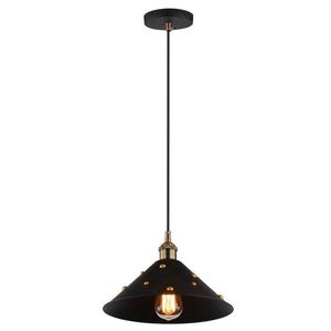 Stropní lampa Scrimi e27 černá obraz
