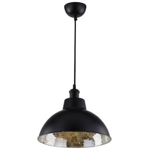 Závěsná stropní lampa 1X60W E27 černá SCRIMI obraz