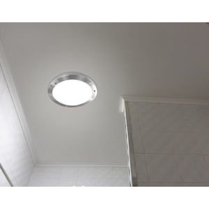 Stropní lampa Aquila 32cm 1xE27 Saténový nikl IP44 obraz