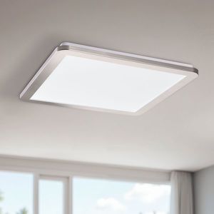 Minimalistické stropní svítidlo NEXIT do koupelny – saténově stříbrné 40 cm – stmívatelné stropní svítidlo LED 3000K 24W IP44 obraz