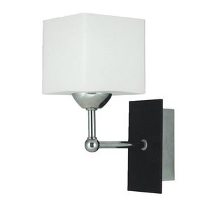 Nástěnná lampa Cubetto E27 dřevo+chrom obraz
