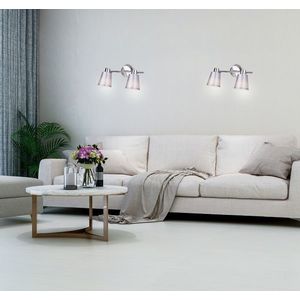 Nástěnná lampa 2X40W E14 chrom PIN obraz