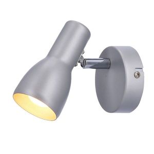 Nástěnná lampa Picardo E14 šedo-stříbrná obraz