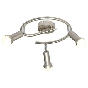 Spirálová stropní lampa 3X40W E14 saténový nikl ARC obraz
