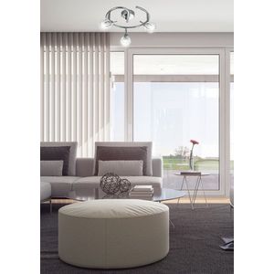 Spirálová stropní lampa 3X40W G9 chrom BOMBOLA obraz