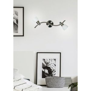Nástěnná lampa 2X40W G9 matná/chrom bílá SELIA obraz