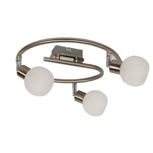 Spirálová stropní lampa 3X40W G9 saténový chrom ALABASTER obraz