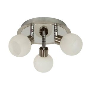 Stropní svítidlo plafond 3X40W G9 saténový chrom ALABASTER obraz