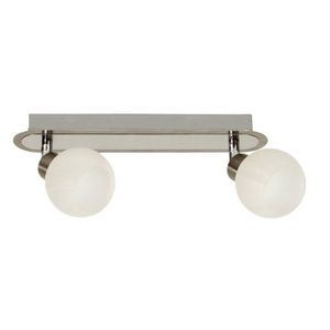 Nástěnná lampa 2X40W G9 saténově chromovaná ALABASTER obraz