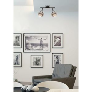 Nástěnná LED páska 2X10W E14 chrom FORT obraz