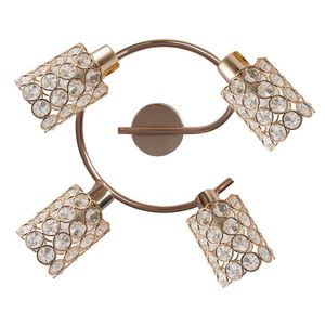 Spirálová stropní lampa 4X40W G9 mosaz YORK obraz