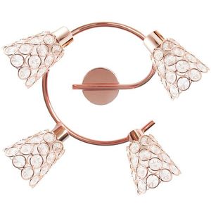 Spirálová stropní lampa 4X40W G9 růžové zlatoLESKÁ obraz
