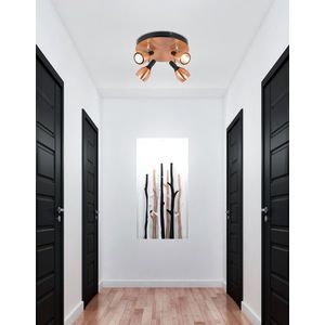 Stropní svítidlo plafond 4xGU10 měděné CROSS obraz