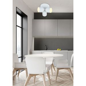Stropní lampa 3xE27 32cm bílá AZURO obraz