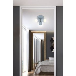 Stropní lampa 3xE27 šedá 32cm AZURO obraz