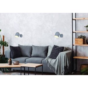Nástěnná lampa 1X40W E27 matně šedá AZURO obraz