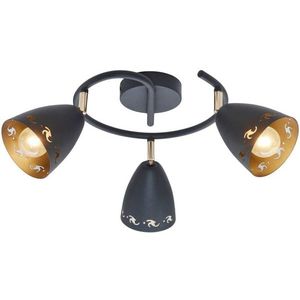 Spirálová stropní lampa COTY 3x40W E14 černá obraz