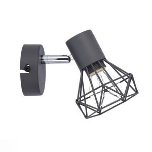 Nástěnná lampa Verve s jedním šedým drátem 1X40W E14 obraz