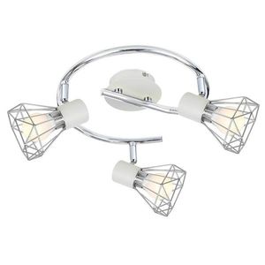 Spirálová nástěnná/stropní lampa chrom/bílá 3xE14 Verve obraz