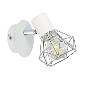Nástěnná lampa 1X40W E14 bílé stínidlo chrom VERVE obraz