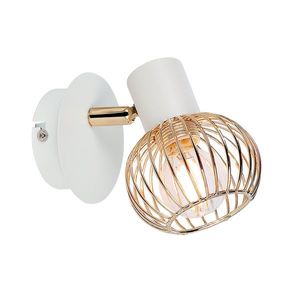 Nástěnná lampa 1X40W E14 bílá/zlatá OSLO obraz