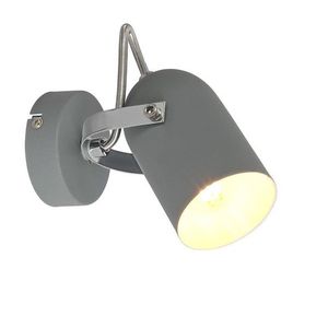 Nástěnná lampa 1X40W E14 šedá ŠEDÁ obraz