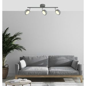 Nástěnná lampa s měkkým LED páskem, šedá 3000K obraz