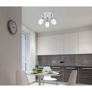 LED stropní svítidlo SMD 3x6W 34cm RICO CHROM obraz