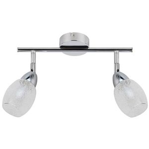 Nástěnná lampa 2X6W LED kulatá hlava chrom RICO obraz