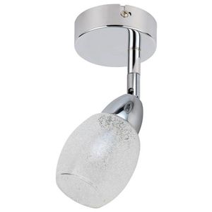 Nástěnné svítidlo 1X6W SMD kulatá hlava s vyměnitelným stínidlem, chrom/čiré, RICO obraz