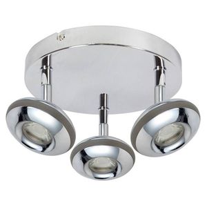 LED stropní svítidlo 3x6W 26cm SKIPPER LED COB STROPNÍ SVÍTIDLO KULATÁ HLAVICE S CHROMOVÝM KLOUBEM obraz