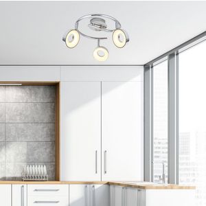 Spirálová stropní lampa 3X4W LED chrom 3000K ISLA obraz