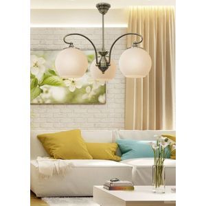 Závěsná stropní lampa 3X60W E27 patinovaná měď ORBIT obraz