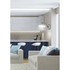 Nástěnná lampa 1X40W G9 saténový nikl+bílé sklo ELISA obraz
