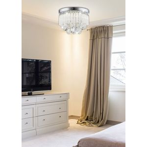 Stropní lampa Lonella, chrom, LED, stropní lampa obraz