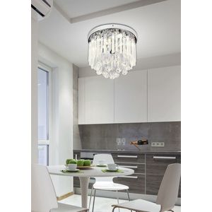 LED stropní lampa 28cm ATELLA CHROM obraz