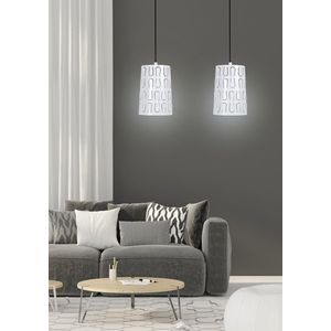 Závěsná lampa 2xE27 48cm bílá VISTA obraz