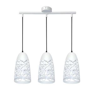 Závěsná lampa bílá 3xE27 59cm SABRIN obraz