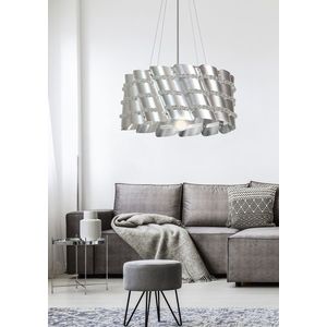 Závěsná lampa s kovovým stínidlem a korálky 60W Smile obraz